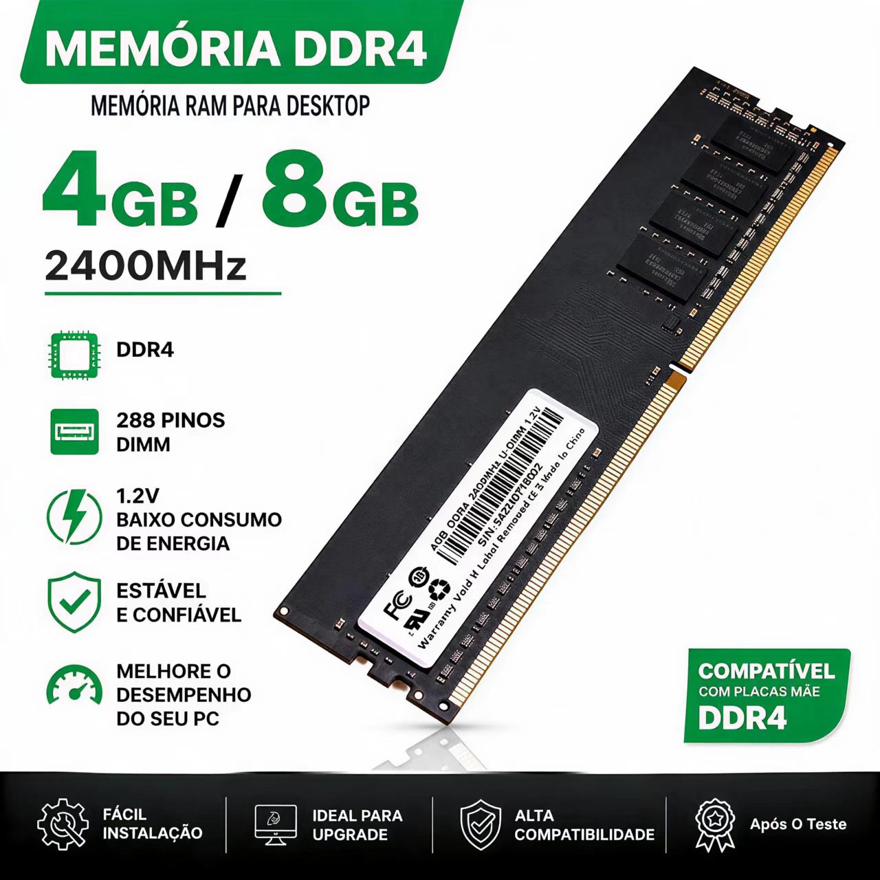 Ddr4 3200 16Gb - Mémoire DDR4 RAM 4 Go 8