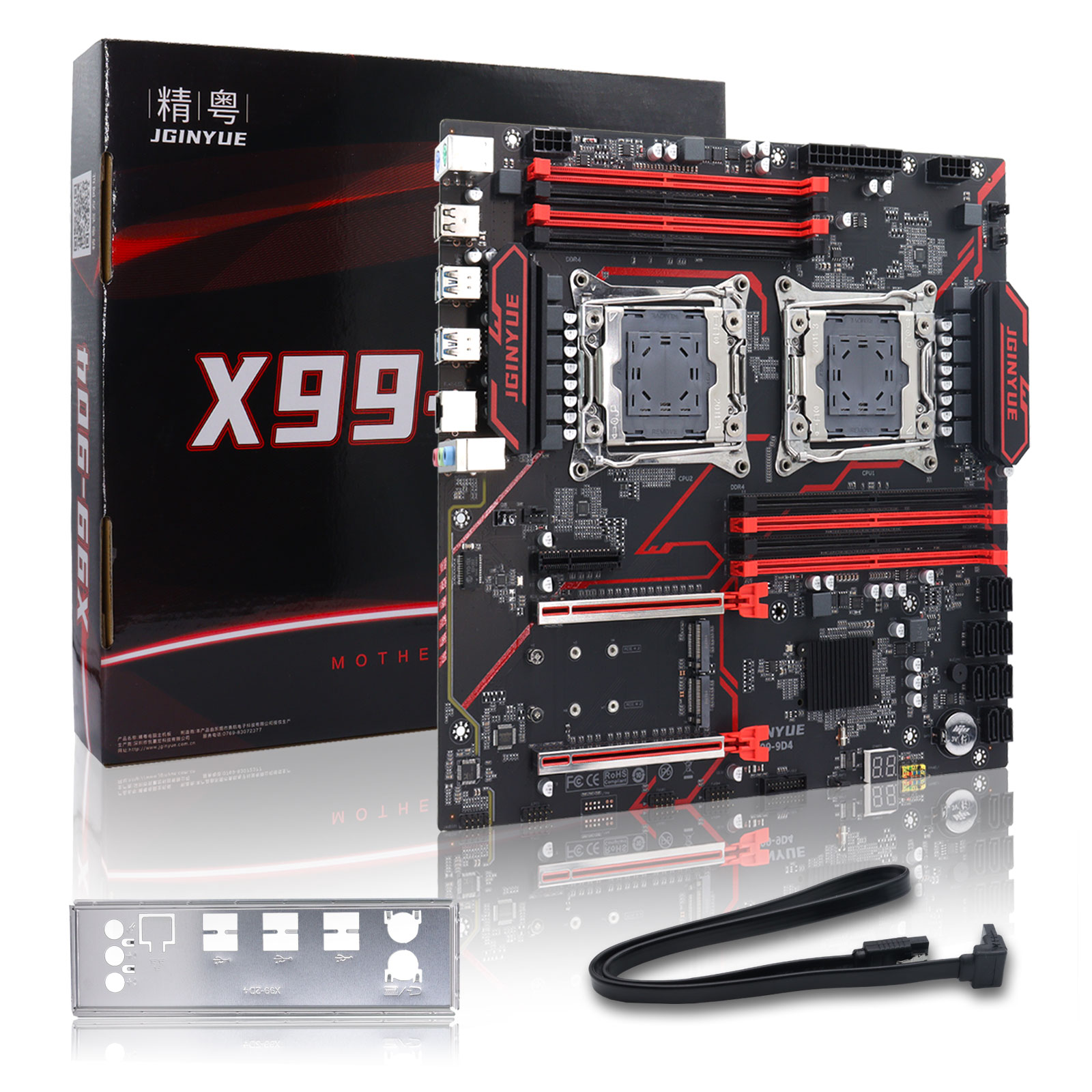 Ecc Ram Server - Carte mère serveur JGINYUE X99‑9D4 Dual