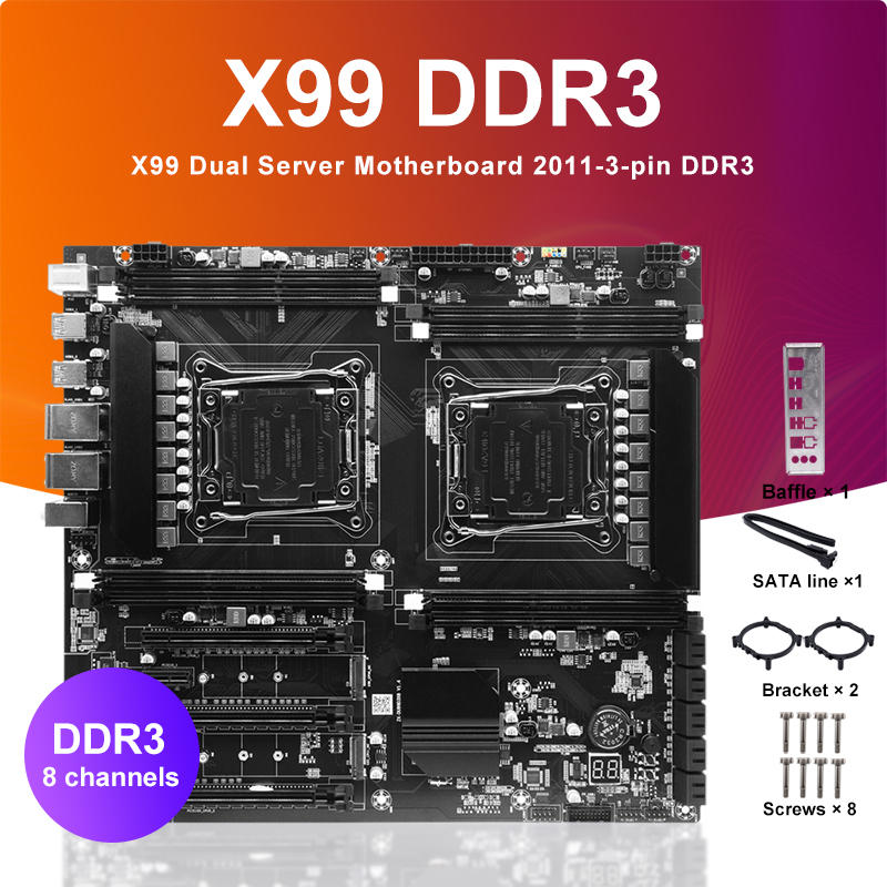 Ecc Ram Server - X99 carte mère CPU double prise