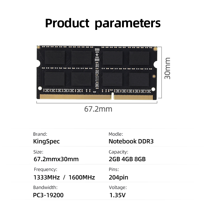 Kingspec – Ram DDR3 NB so-dimm - Sodimm Ddr4 avis et prix