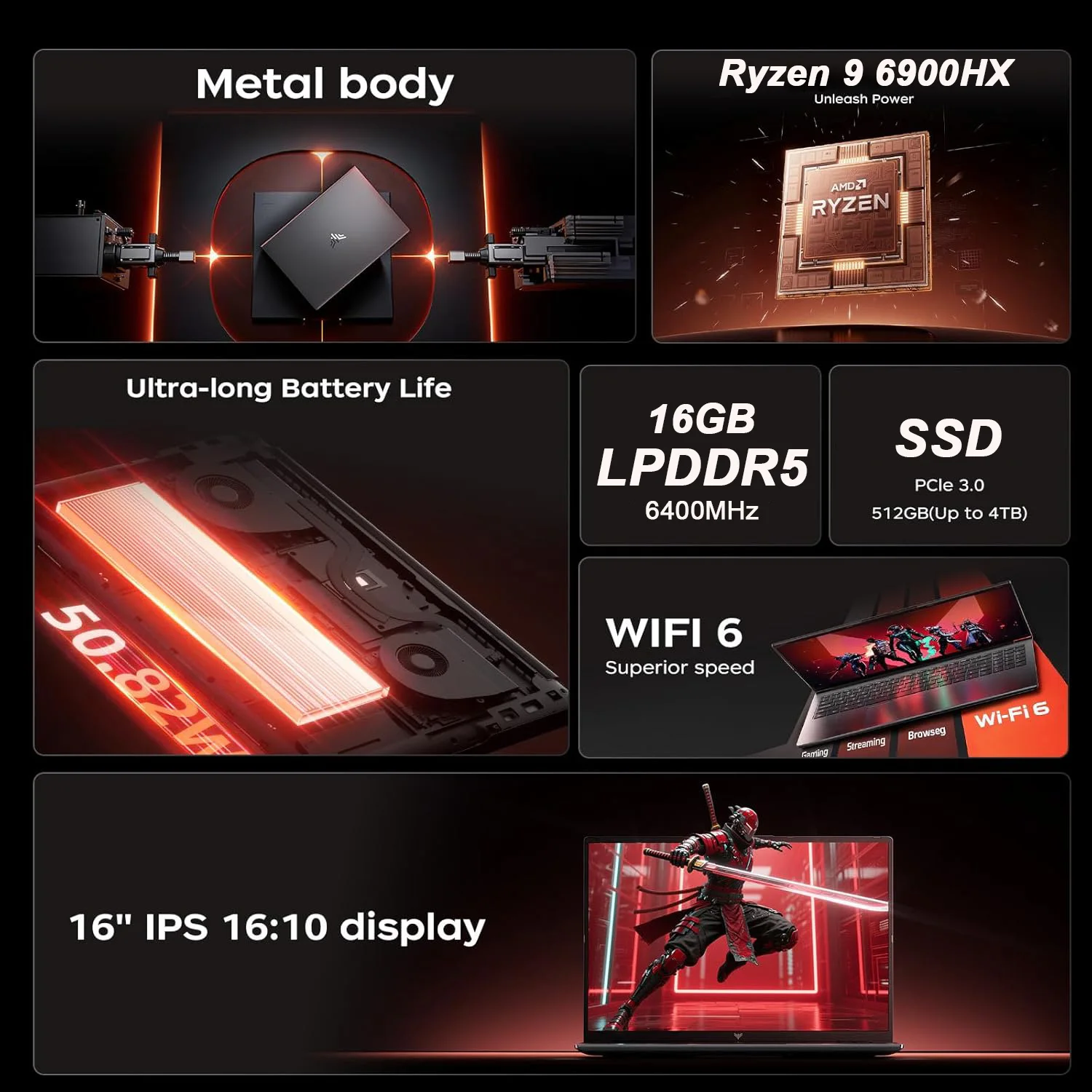 Ordinateur portable KAMRUI 16  - Ddr4 2400Mhz avis et prix