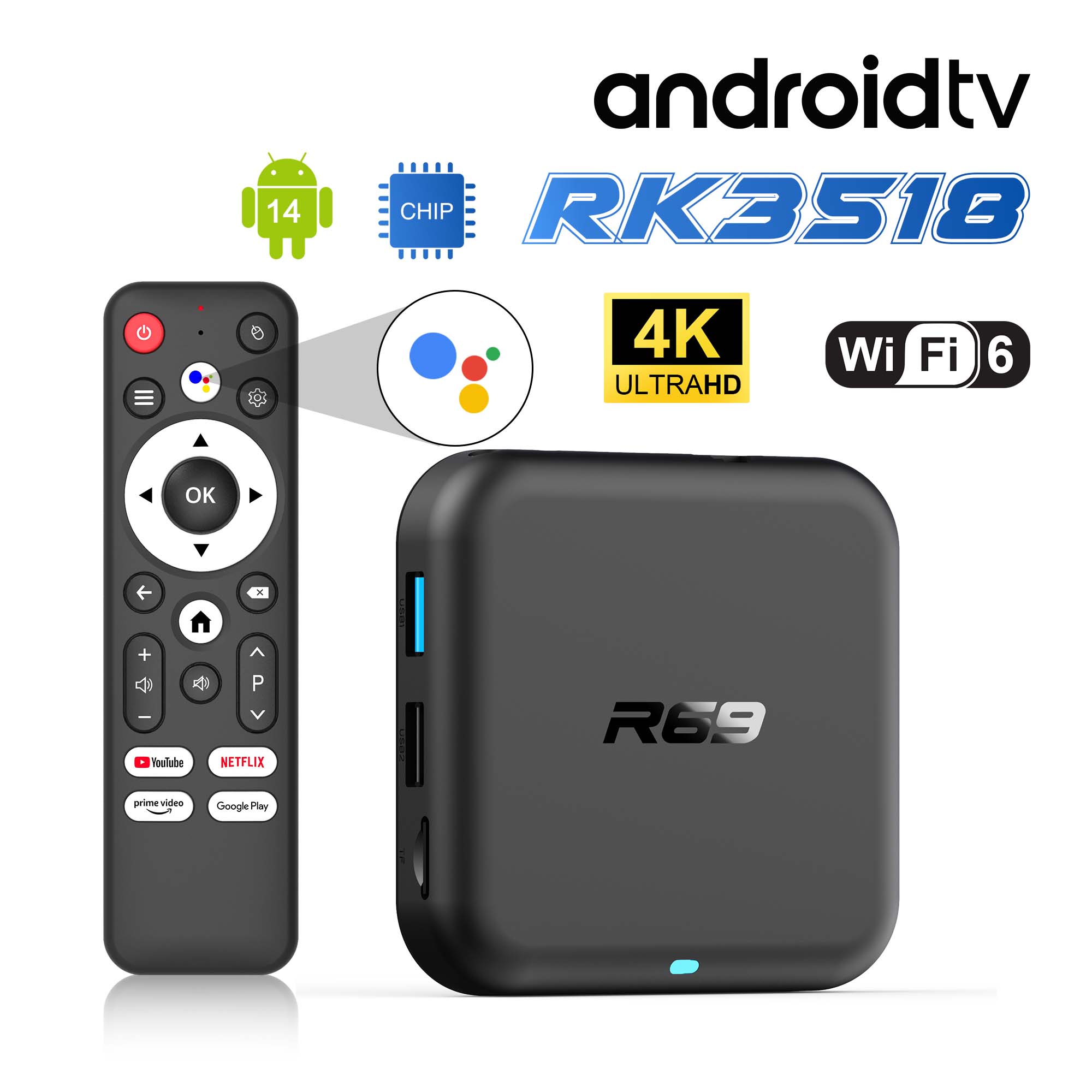 2025 Smart TV Box R69-1 Rockch - Ddr3 8Gb avis et prix
